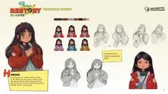 Haruhi character concept sheet in the ReStory asset gallery
