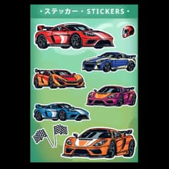 Turbo sticker sheet in the ReStory asset gallery