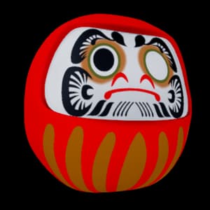 Daruma Doll decoration from the ReStory Repair Shop catalog