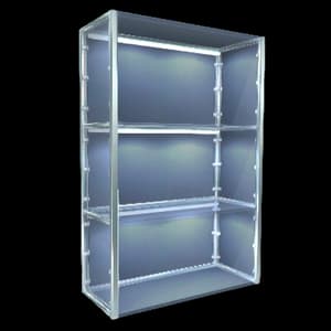 Backlit Glass Storage Shelf