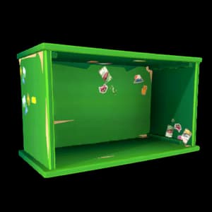 Green Enclosed Teen Shelf